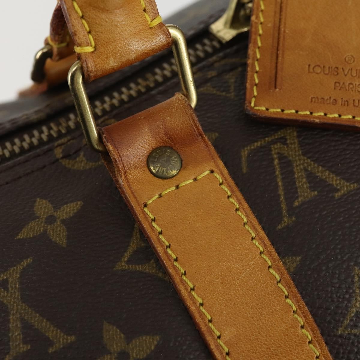 Louis Vuitton Keepall Bag Monogram Canvas Brown Canvas Travel Bag Bag (Pre-Owned)