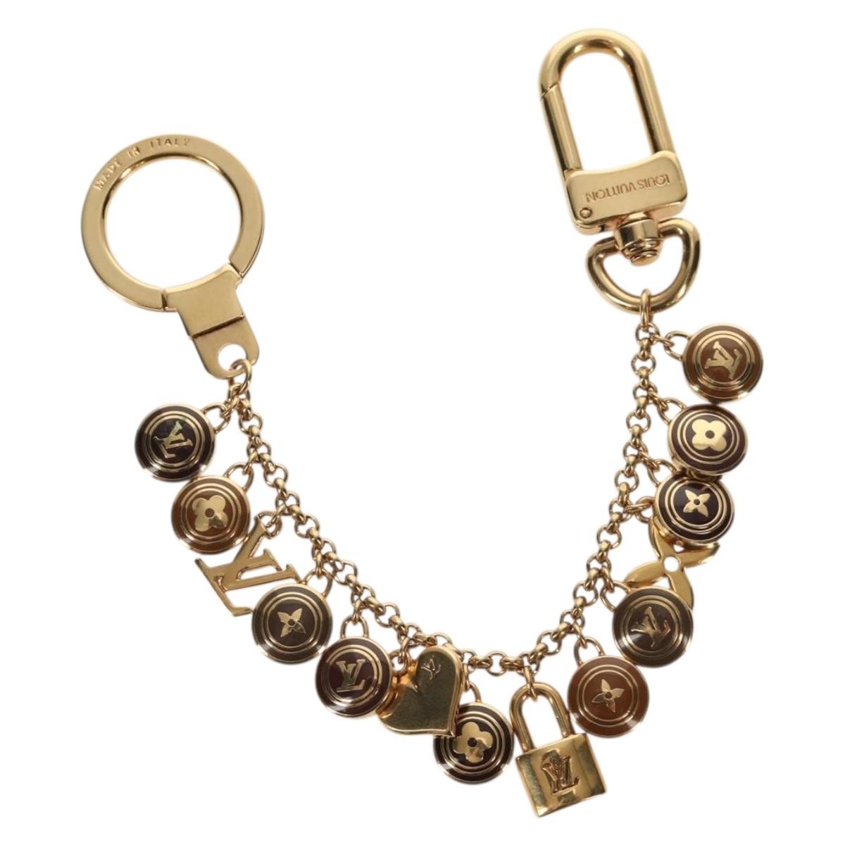 Louis Vuitton Pastilles Bag Charm And Key Holder Metal And Enamel Gold Metal Charms And Keychains Accessory (Pre-Owned)