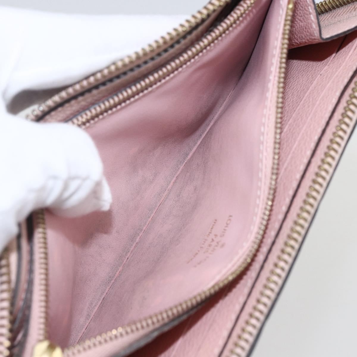 Louis Vuitton Clemence Wallet Monogram Empreinte Leather Pink Leather Wallets Accessory (Pre-Owned)