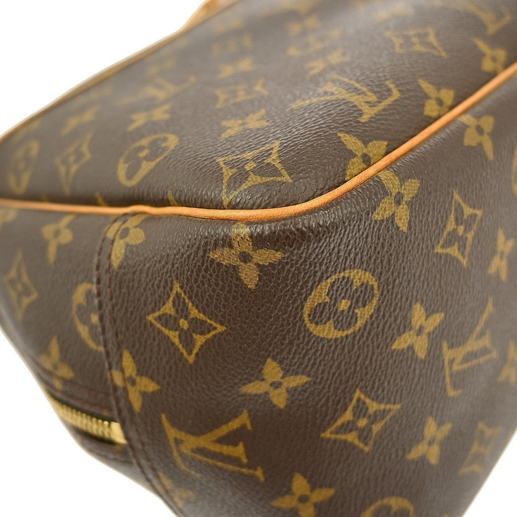 Louis Vuitton Deauville Handbag Monogram Canvas Brown Canvas Handbag (Pre-Owned)