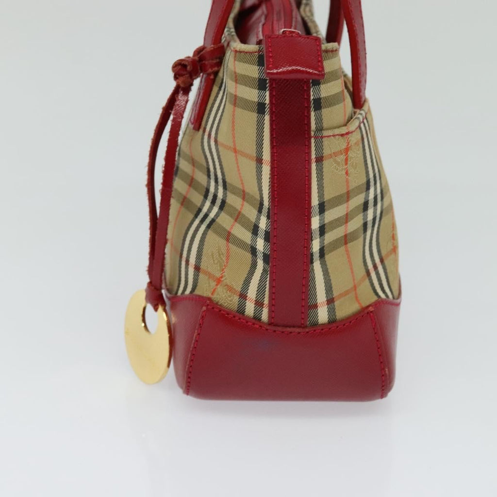 Burberry Nova Check Handbag Nova Check Canvas And Leather Beige Canvas Handbag (Pre-Owned)