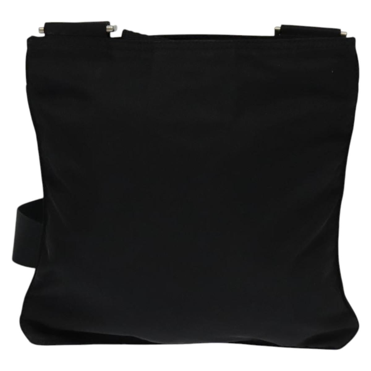 Prada Front Pocket Messenger Bag Tessuto Black Nylon Shoulder Bag Bag (Pre-Owned)