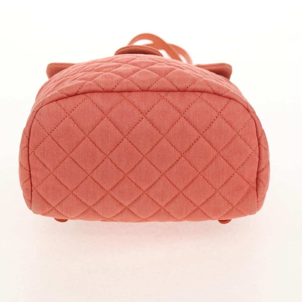 Chanel Vintage Flap Backpack Denim Pink Denim_Jeans Backpack Bag (Pre-Owned)