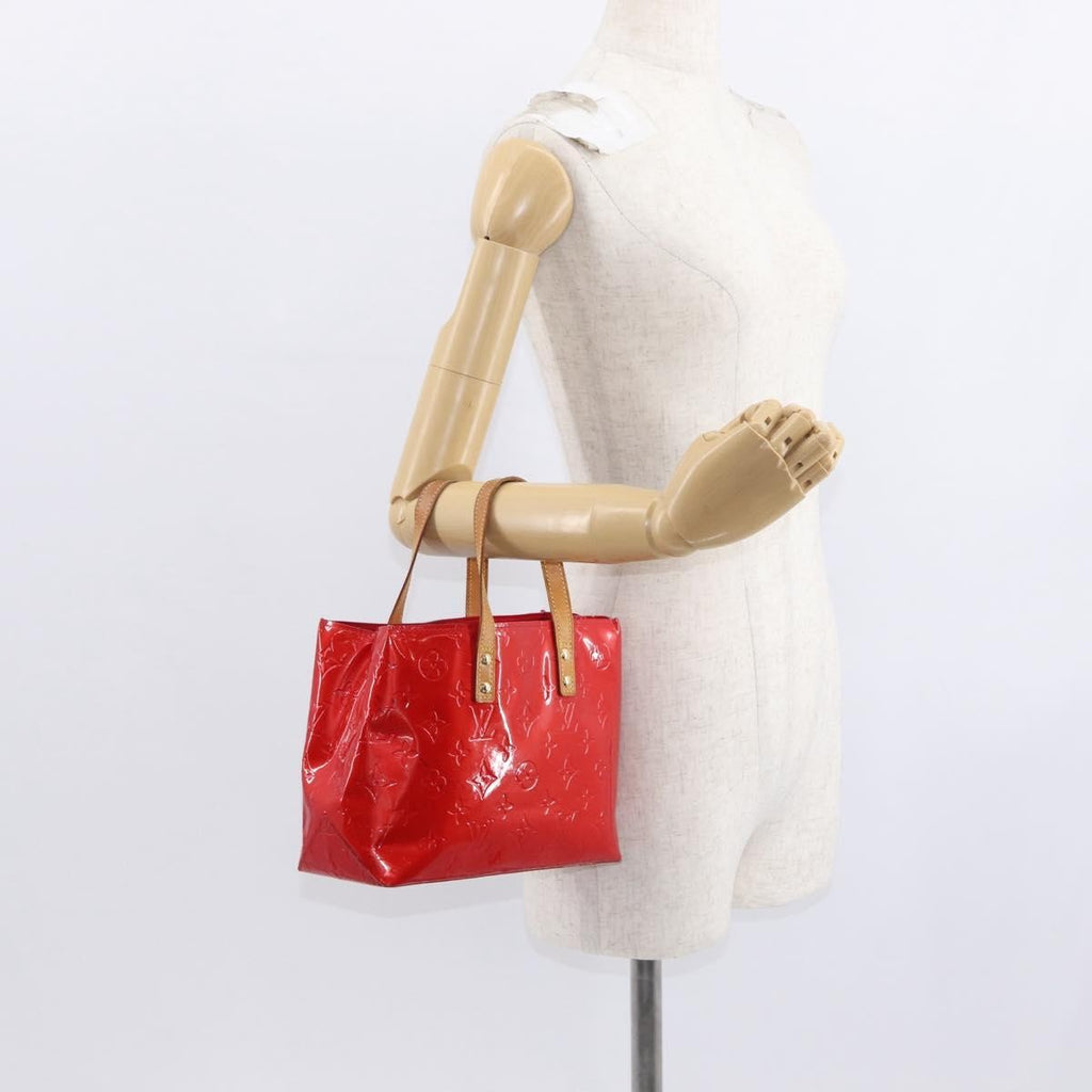 Louis Vuitton Reade Handbag Monogram Vernis Red Patent_Leather Handbag (Pre-Owned)