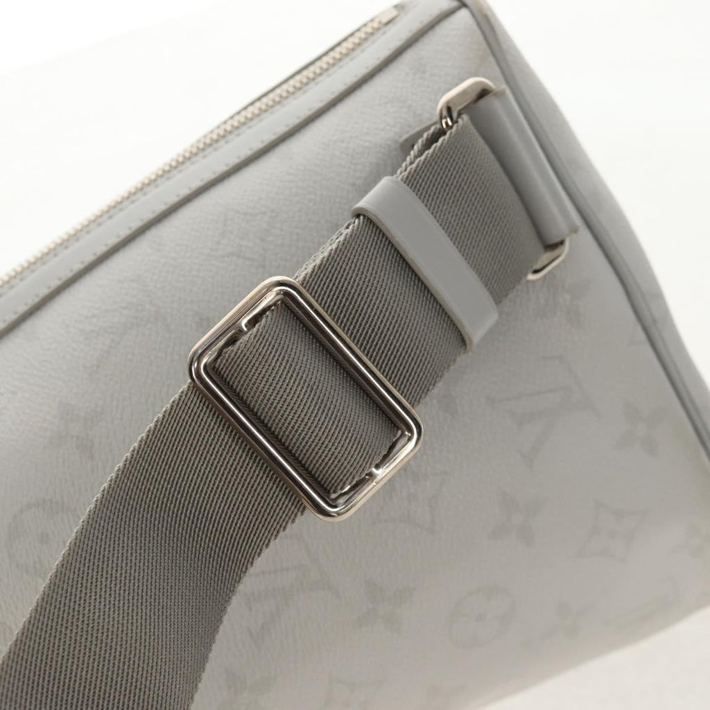 Louis Vuitton Chalk Sling Bag Limited Edition Logo Story Monogram Canvas White Canvas Shoulder Bag Bag (Pre-Owned)