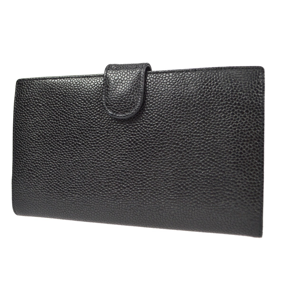 Chanel Timeless Cc French Wallet Caviar Black Leather Wallets Accessory (Pre-Owned)