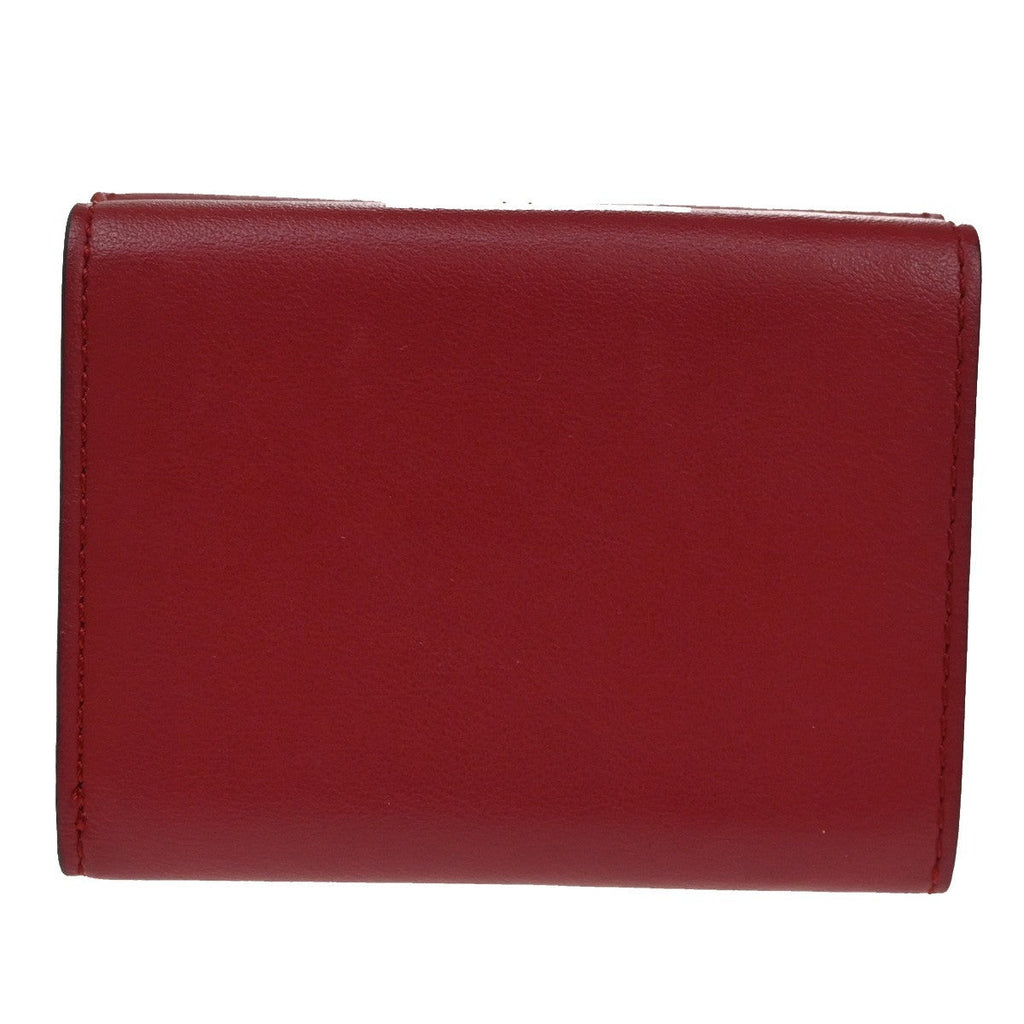 Fendi Peekaboo Wallet Leather Red Leather Wallets Accessory (Pre-Owned)