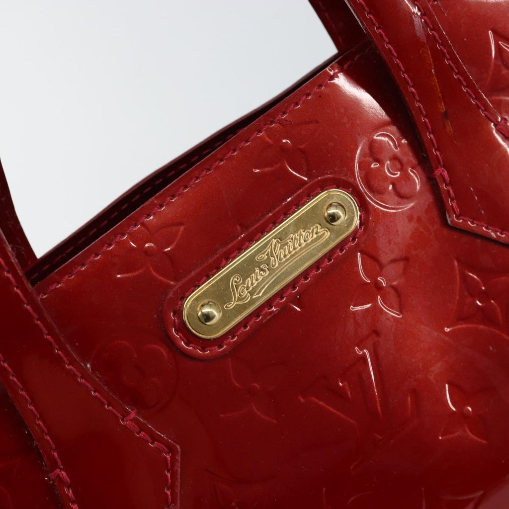 Louis Vuitton Wilshire Handbag Monogram Vernis Red Patent_Leather Handbag (Pre-Owned)
