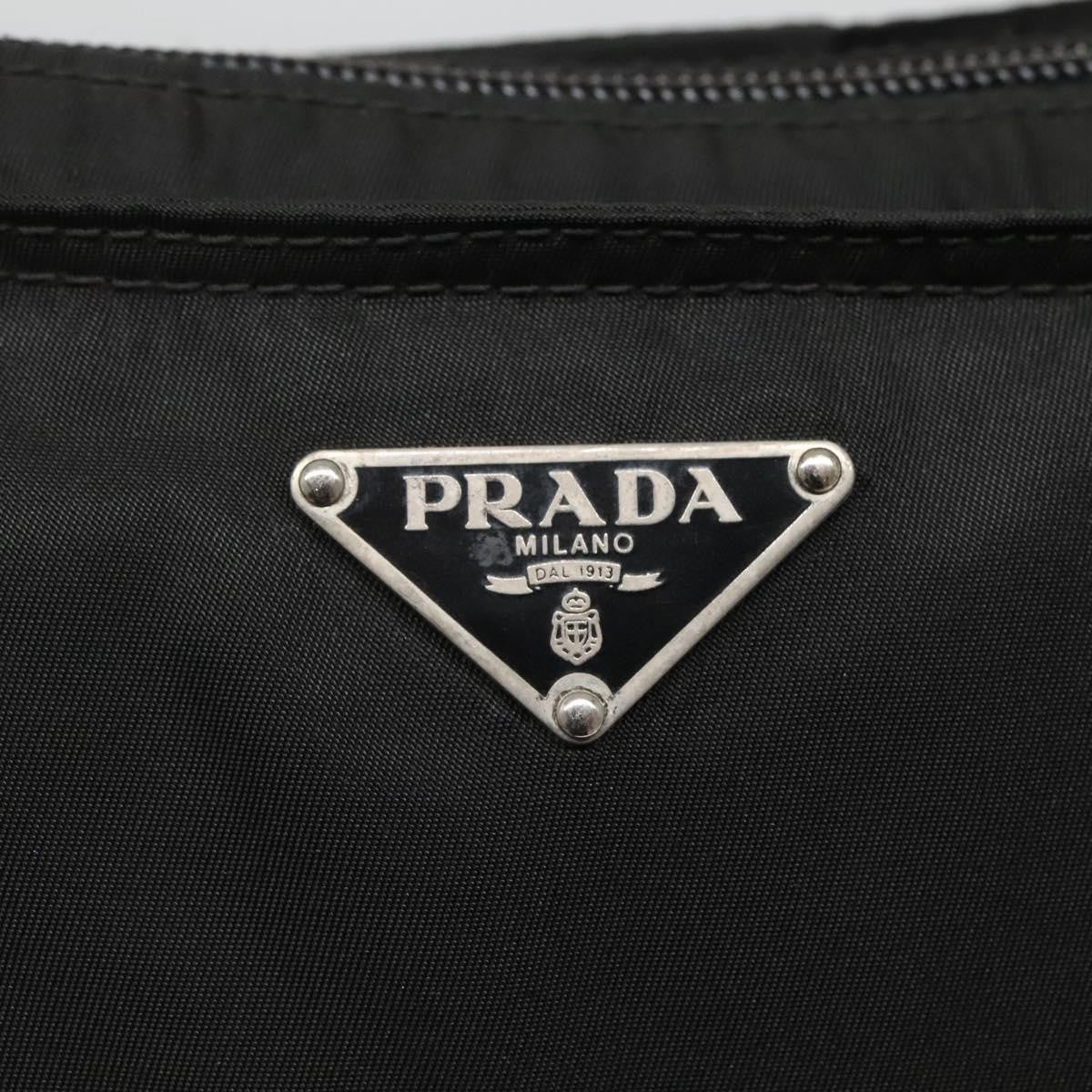 Prada Flat Messenger Bag Tessuto Black Nylon Shoulder Bag Bag (Pre-Owned)