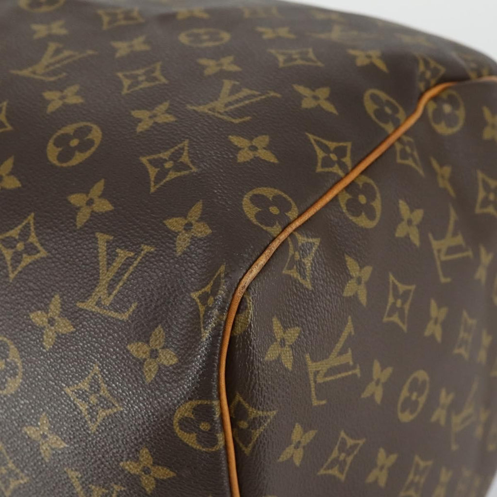 Louis Vuitton Keepall Bag Monogram Canvas Brown Canvas Travel Bag Bag (Pre-Owned)