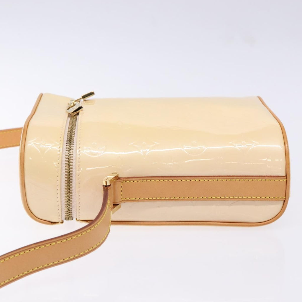 Louis Vuitton Sullivan Handbag Monogram Vernis Beige Patent_Leather Bag (Pre-Owned)