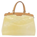 Louis Vuitton Brea Handbag Monogram Vernis Beige Patent_Leather Handbag (Pre-Owned)