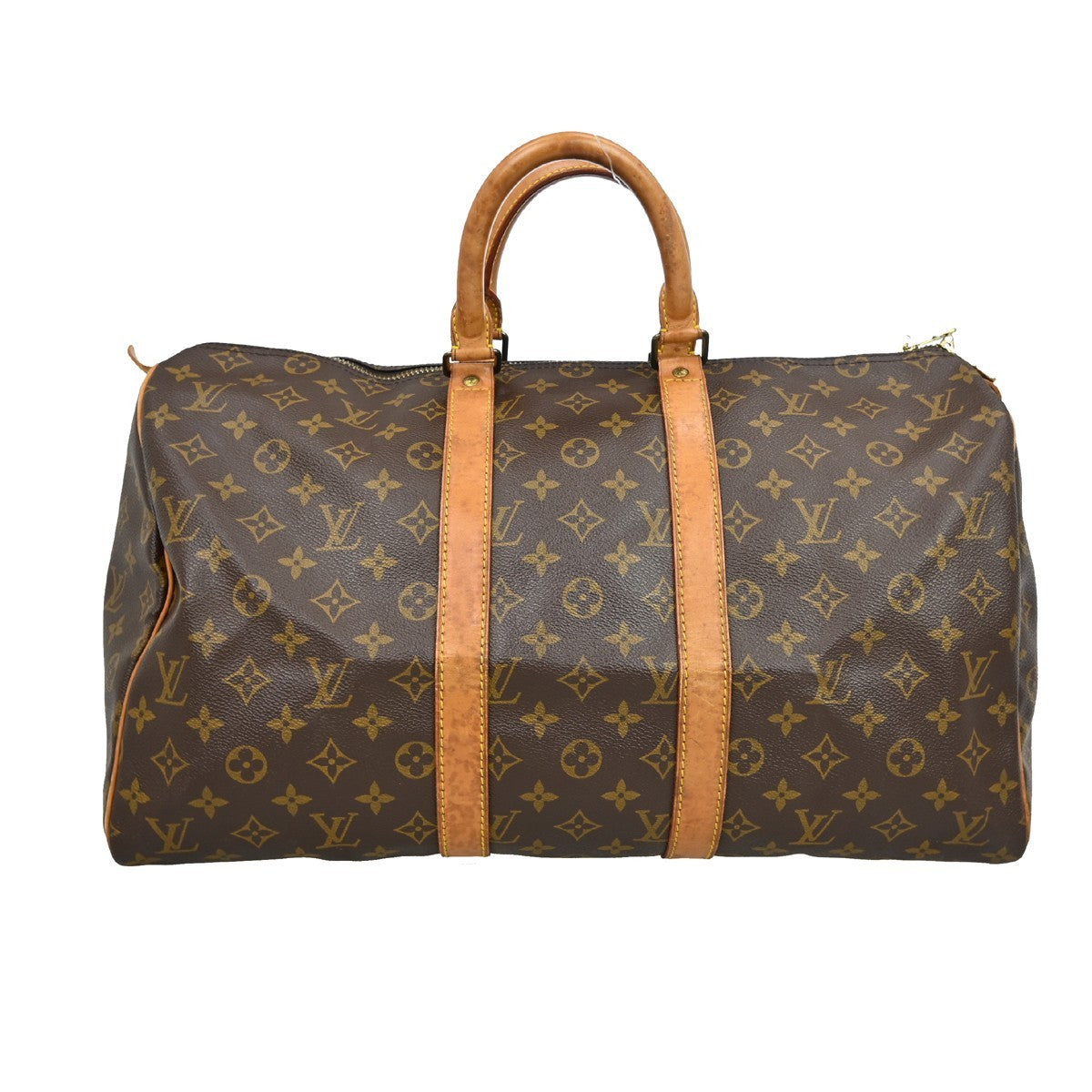 Louis Vuitton Keepall Bag Monogram Canvas Brown Canvas Travel Bag Bag (Pre-Owned)