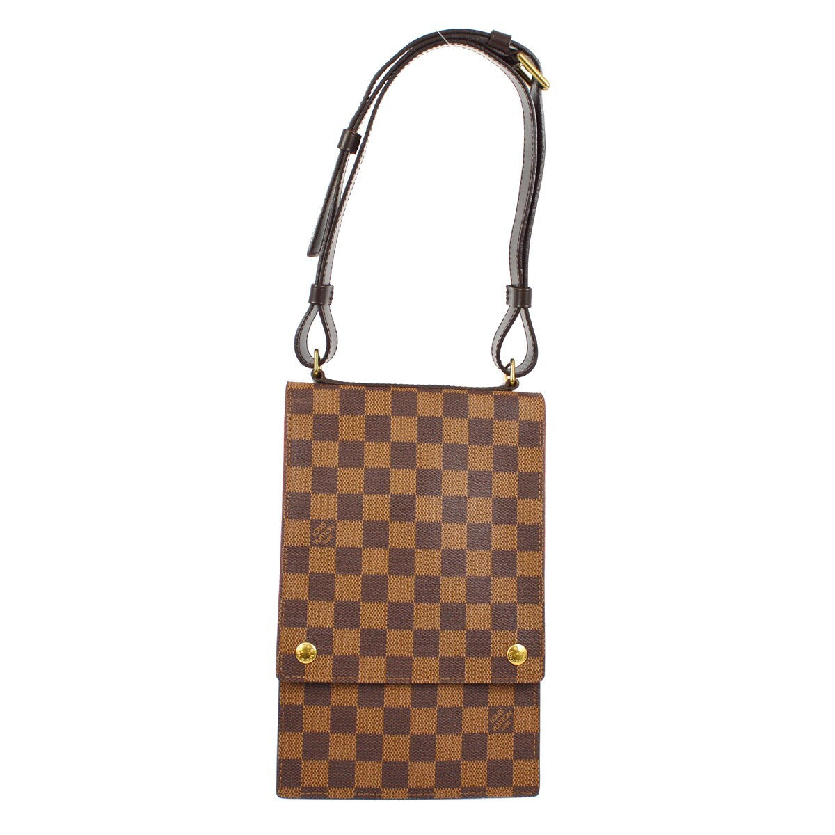 Louis Vuitton Portobello Messenger Damier Brown Canvas Shoulder Bag Bag (Pre-Owned)