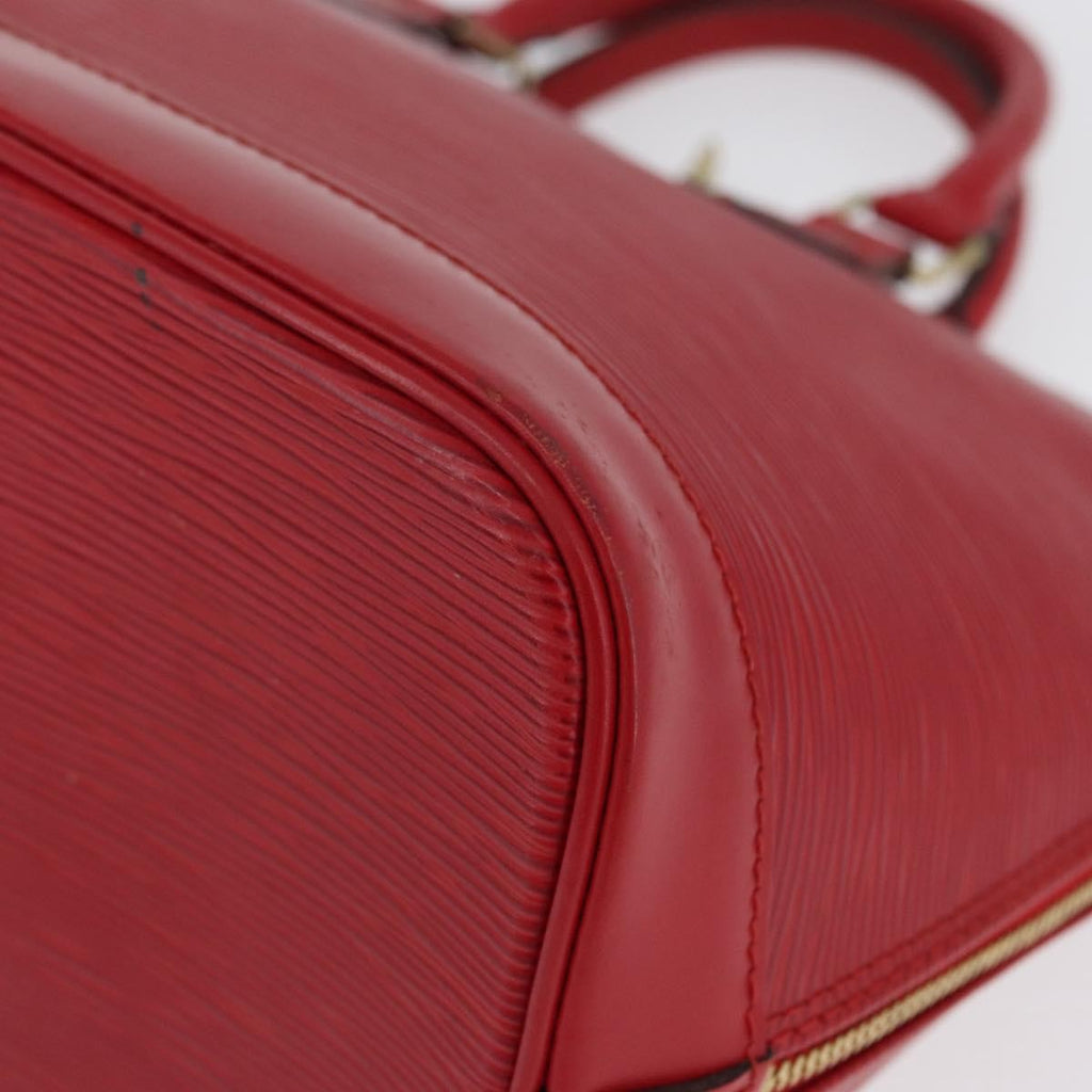 Louis Vuitton Alma Handbag Epi Leather Red Leather Handbag (Pre-Owned)