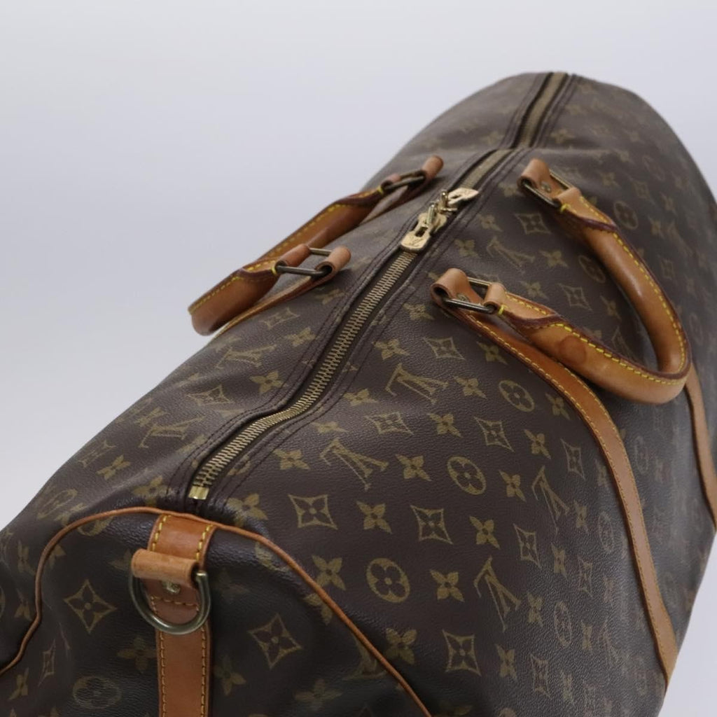 Louis Vuitton Keepall Bandouliere Bag Monogram Canvas Brown Canvas Travel Bag Bag (Pre-Owned)