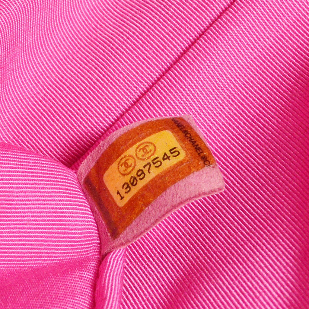 Chanel Easy Reissue Messenger Flap Bag Quilted Tweed Pink Tweed Shoulder Bag Bag (Pre-Owned)