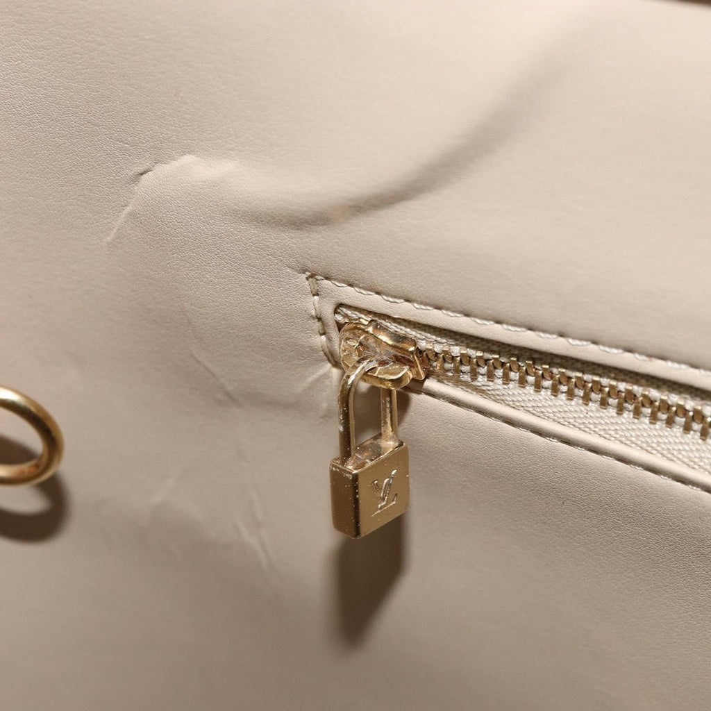 Louis Vuitton Houston Handbag Monogram Vernis Beige Patent_Leather Tote Bag Bag (Pre-Owned)