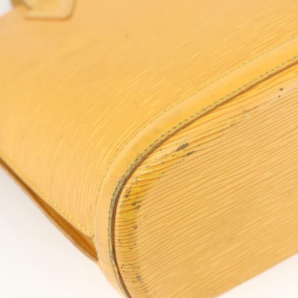 Louis Vuitton Lussac Handbag Epi Leather Yellow Leather Shoulder Bag Bag (Pre-Owned)