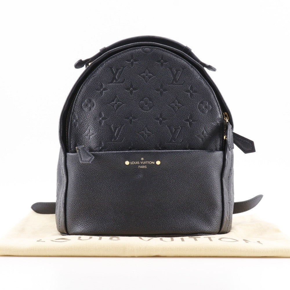 Louis Vuitton Sorbonne Backpack Monogram Empreinte Leather Black Leather Backpack Bag (Pre-Owned)