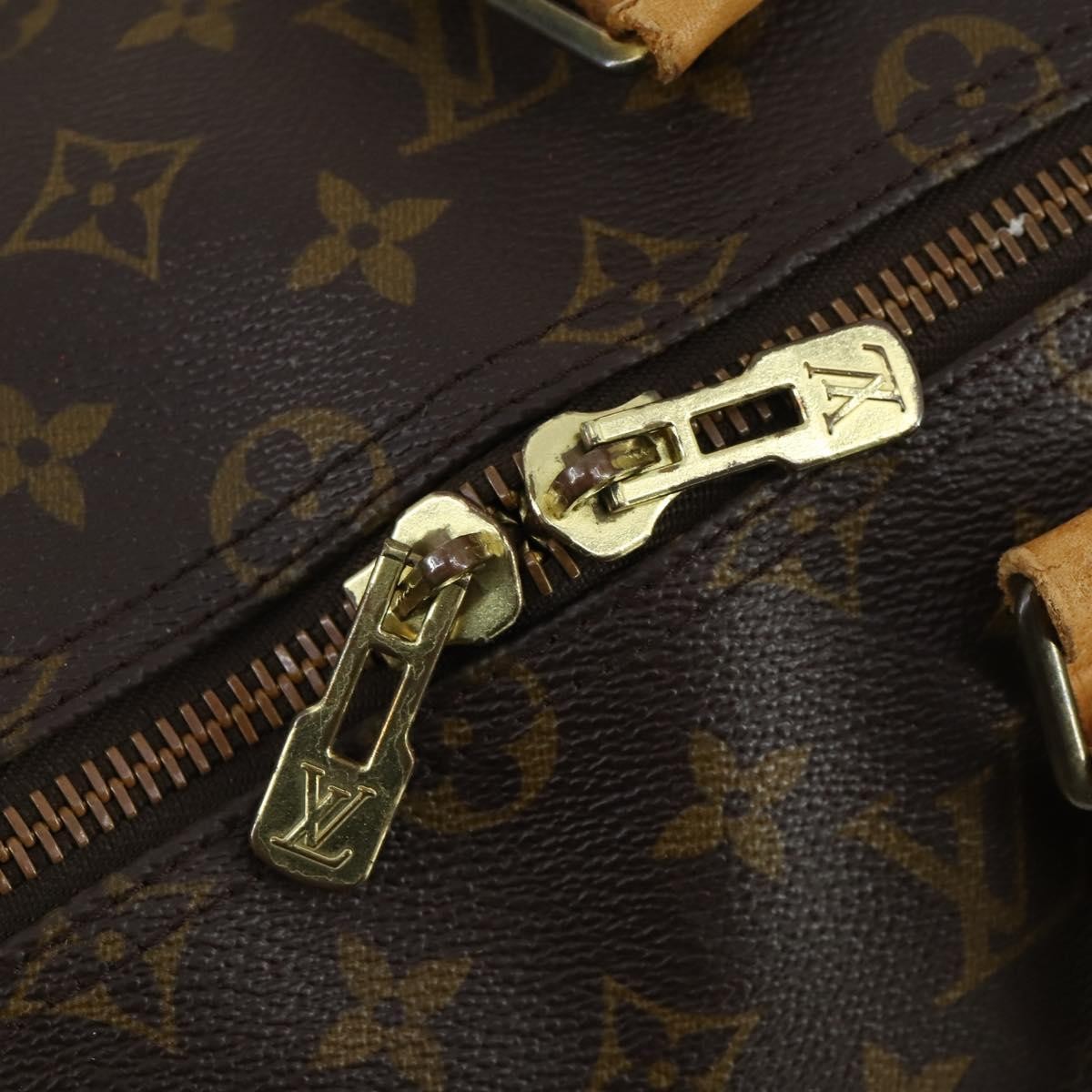 Louis Vuitton Keepall Bag Monogram Canvas Brown Canvas Travel Bag Bag (Pre-Owned)