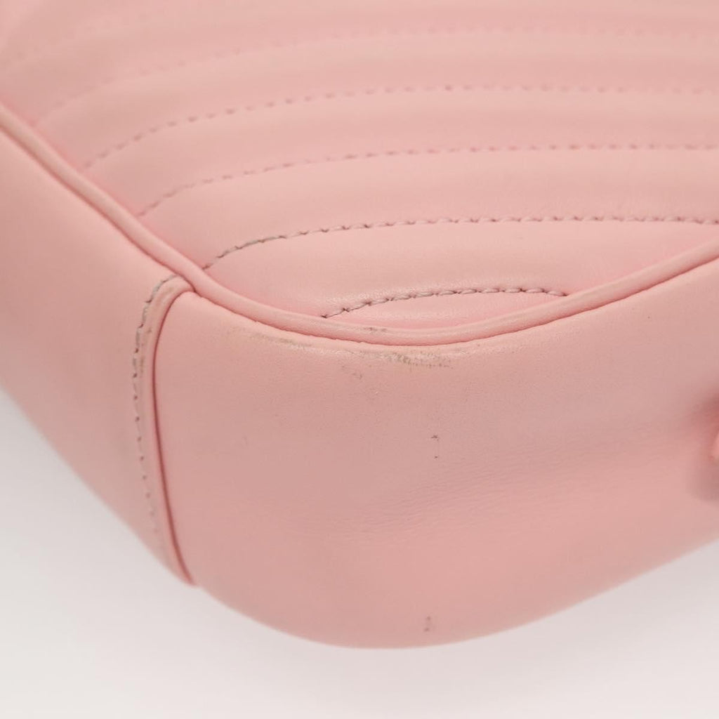 Louis Vuitton New Wave Camera Bag Quilted Leather Pink Leather Bag (Pre-Owned)