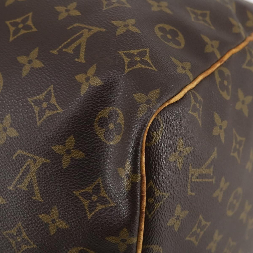 Louis Vuitton Keepall Bag Monogram Canvas Brown Canvas Travel Bag Bag (Pre-Owned)