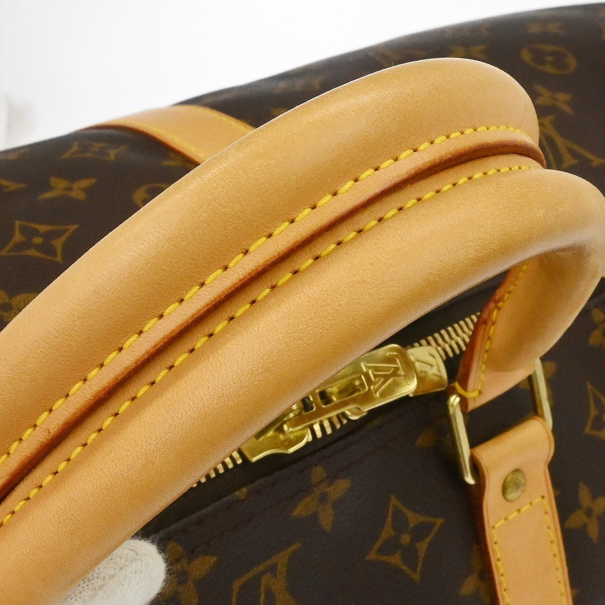 Louis Vuitton Keepall Bag Monogram Canvas Brown Canvas Travel Bag Bag (Pre-Owned)