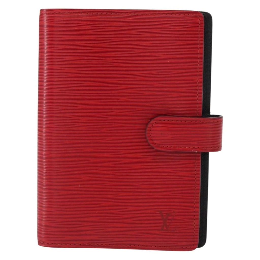 Louis Vuitton Agenda Cover Epi Leather Red Leather Wallets Accessory (Pre-Owned)