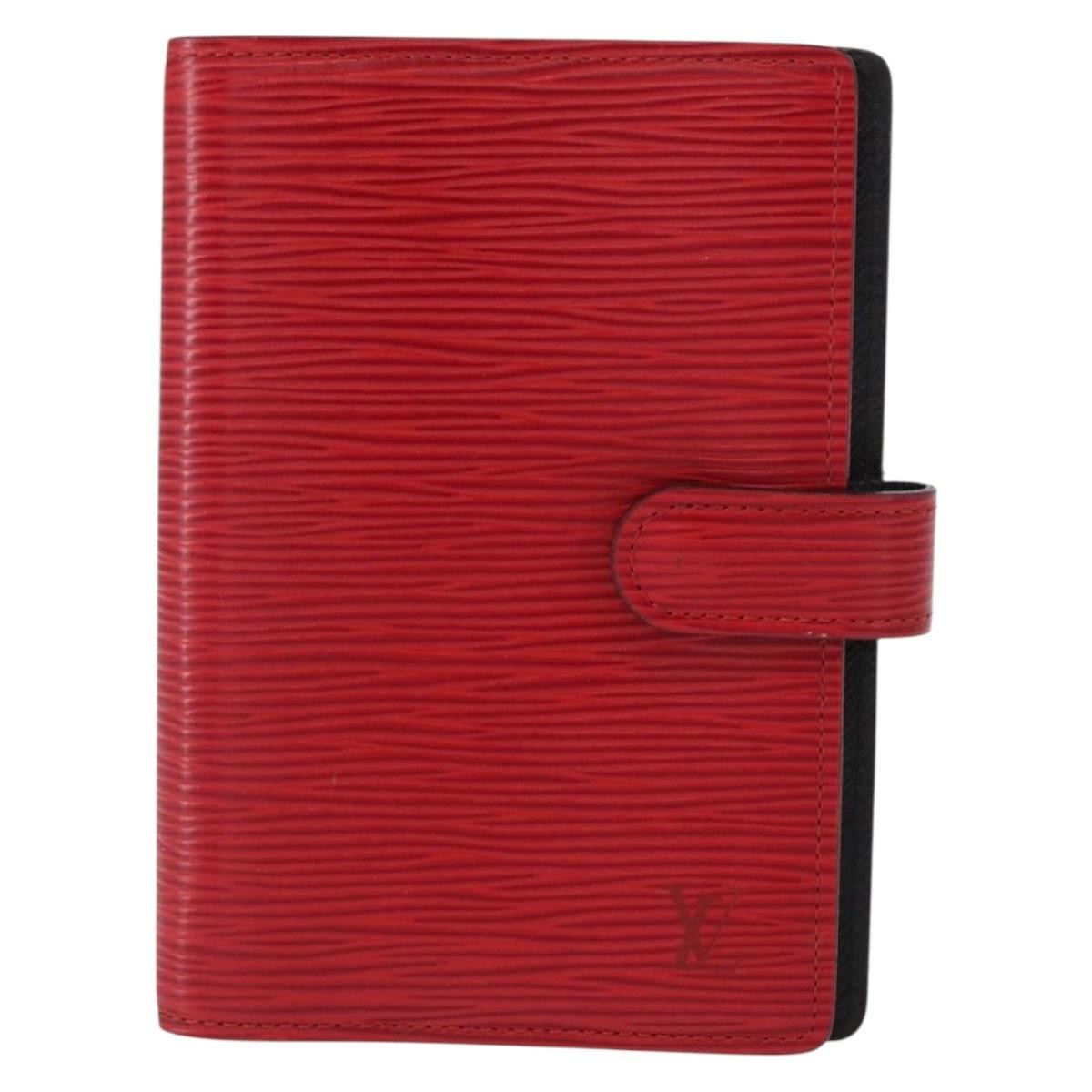 Louis Vuitton Agenda Cover Epi Leather Red Leather Wallets Accessory (Pre-Owned)