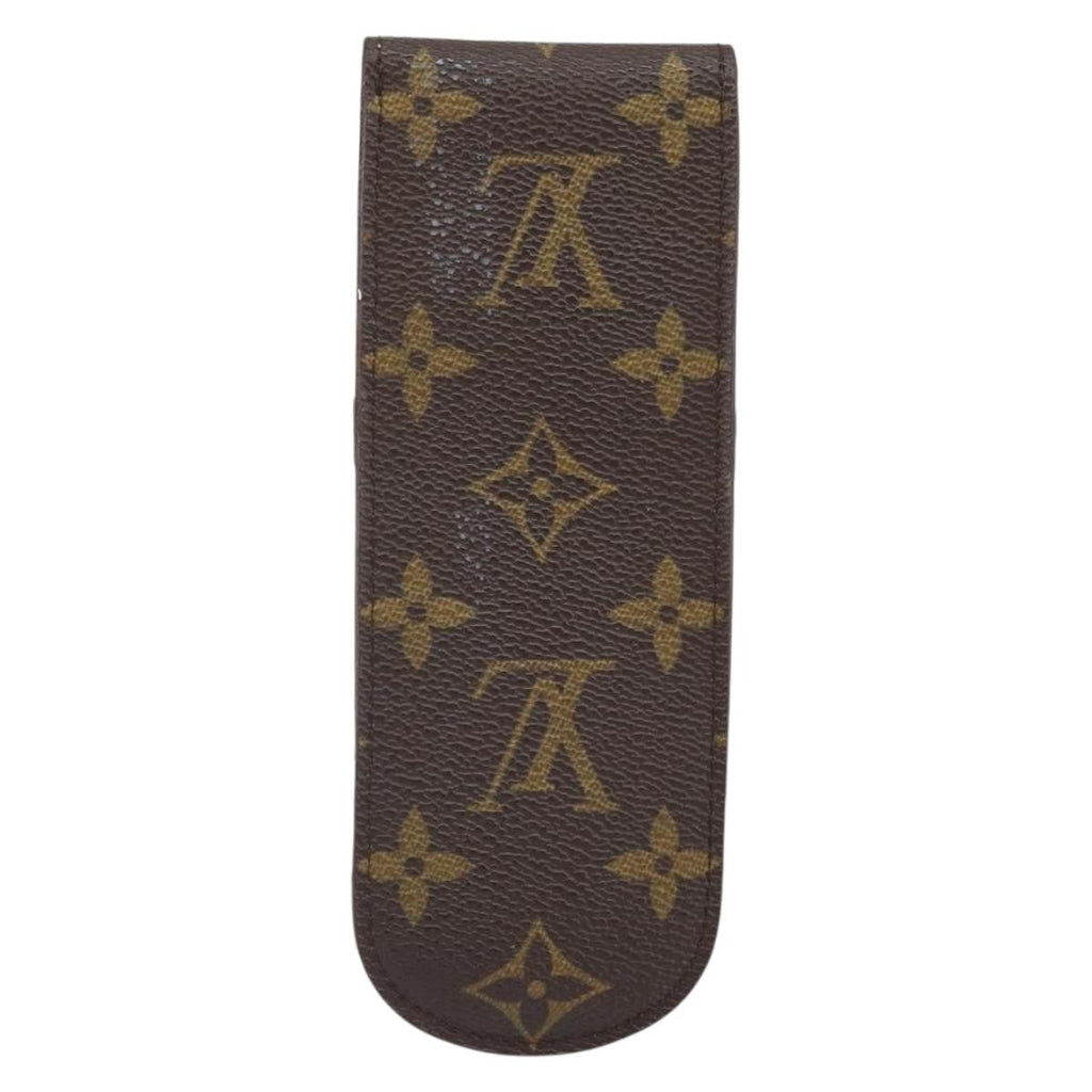 Louis Vuitton Etui À Stylo Canvas Brown Canvas Clutche & Pouche Bag (Pre-Owned)