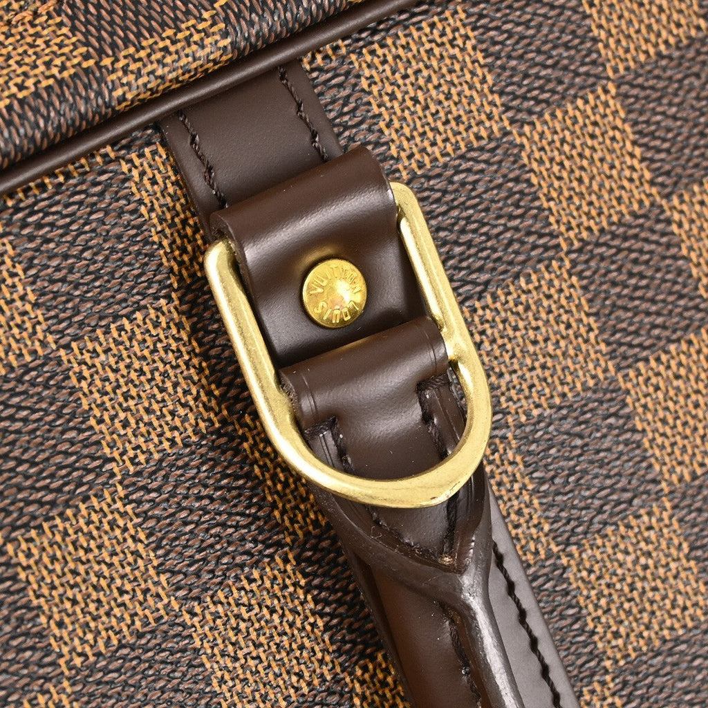 Louis Vuitton Porte-Documents Voyage Briefcase Damier Brown Canvas Briefcase Bag (Pre-Owned)