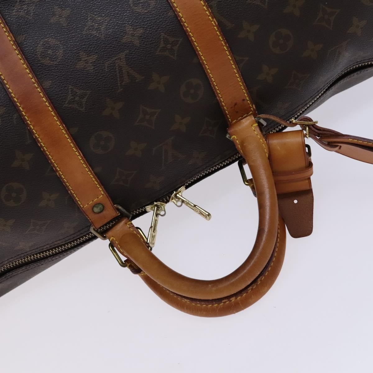 Louis Vuitton Keepall Bag Monogram Canvas Brown Canvas Travel Bag Bag (Pre-Owned)