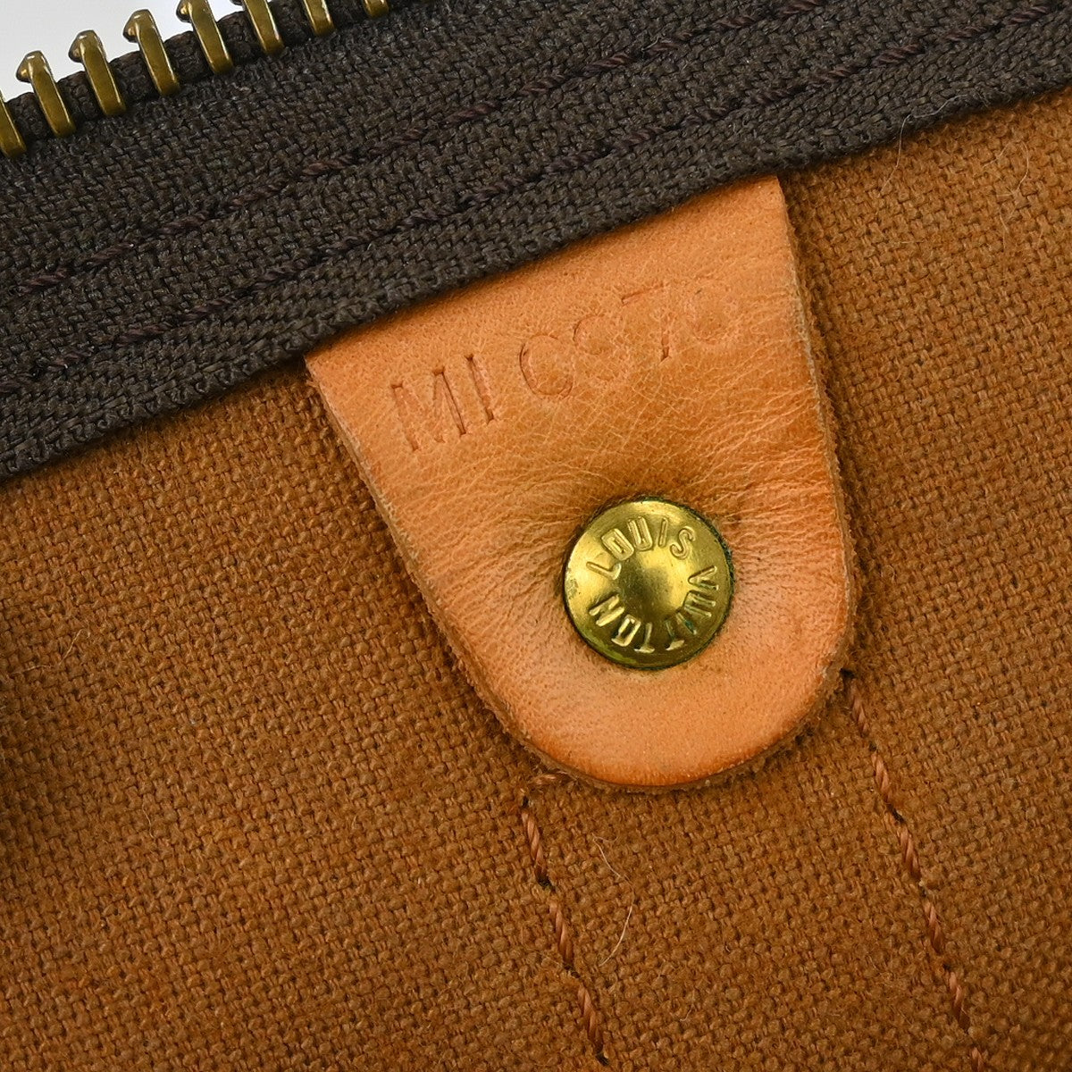 Louis Vuitton Keepall Bag Monogram Canvas Brown Canvas Travel Bag Bag (Pre-Owned)