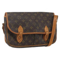 Louis Vuitton Sac Gibeciere Messenger Bag Monogram Canvas Brown Canvas Shoulder Bag Bag (Pre-Owned)