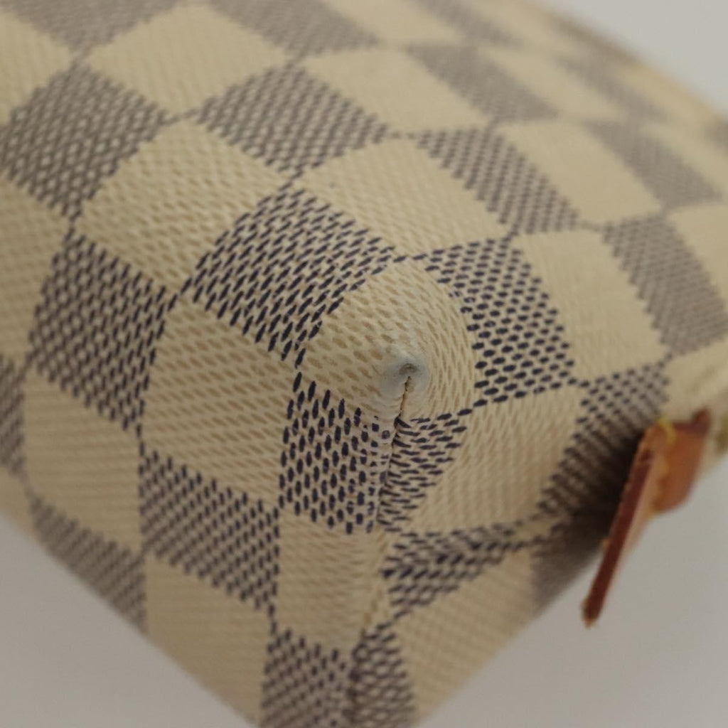 Louis Vuitton Cosmetic Pouch Damier White Canvas Bag (Pre-Owned)