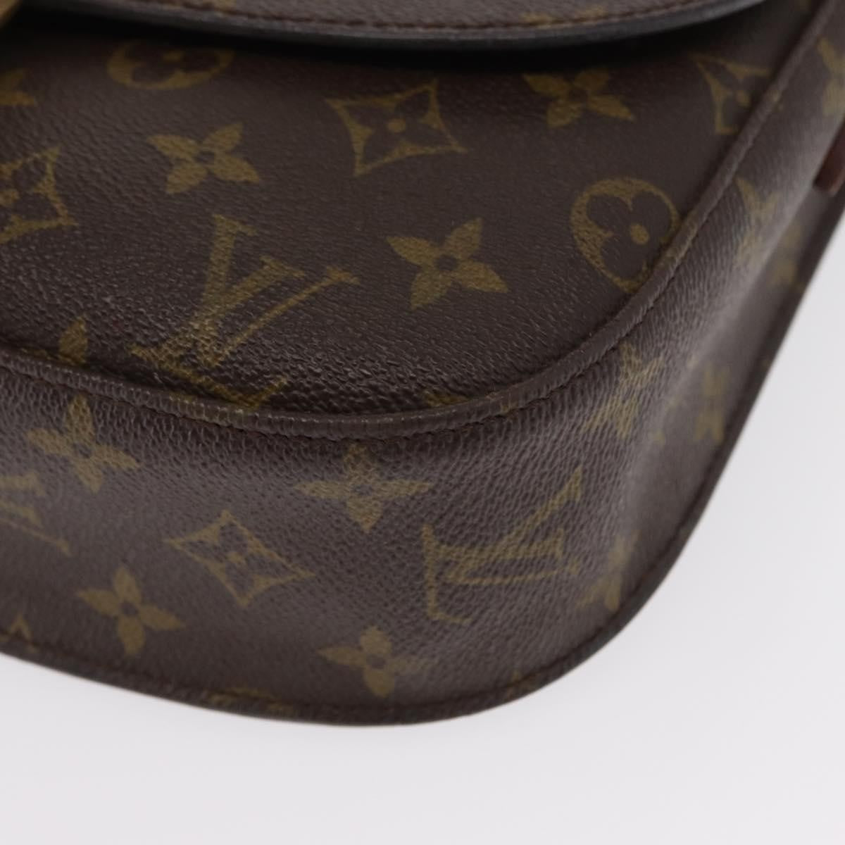 Louis Vuitton Saint Cloud Handbag Monogram Canvas Brown Canvas Shoulder Bag Bag (Pre-Owned)