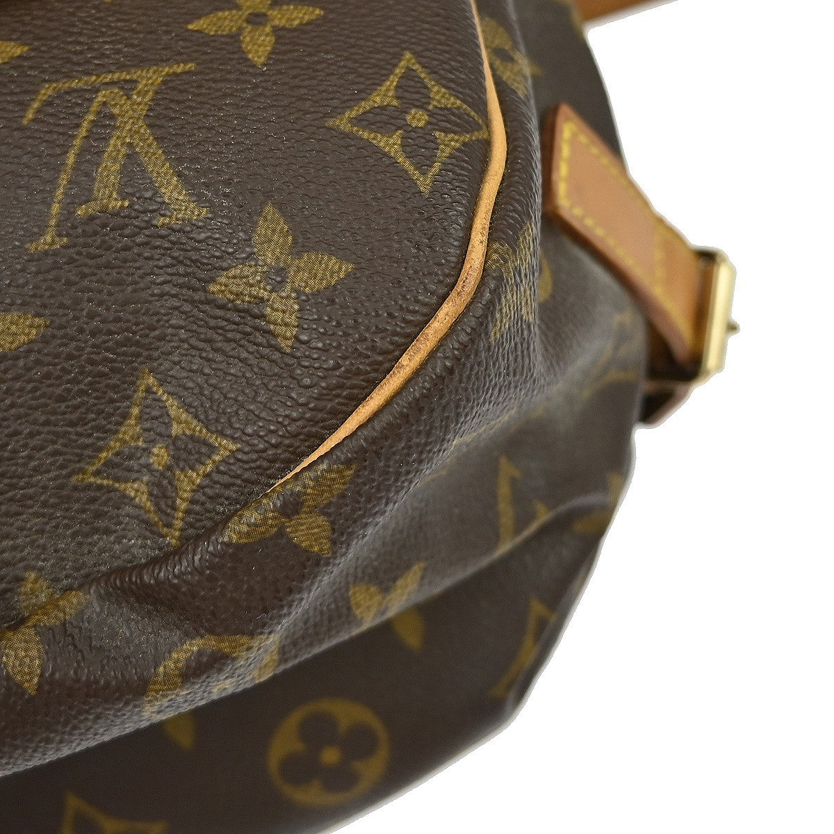 Louis Vuitton Saumur Handbag Monogram Canvas Brown Canvas Shoulder Bag Bag (Pre-Owned)