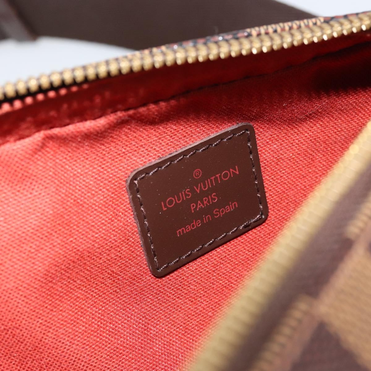 Louis Vuitton Geronimos Waist Bag Damier Brown Canvas Shoulder Bag Bag (Pre-Owned)