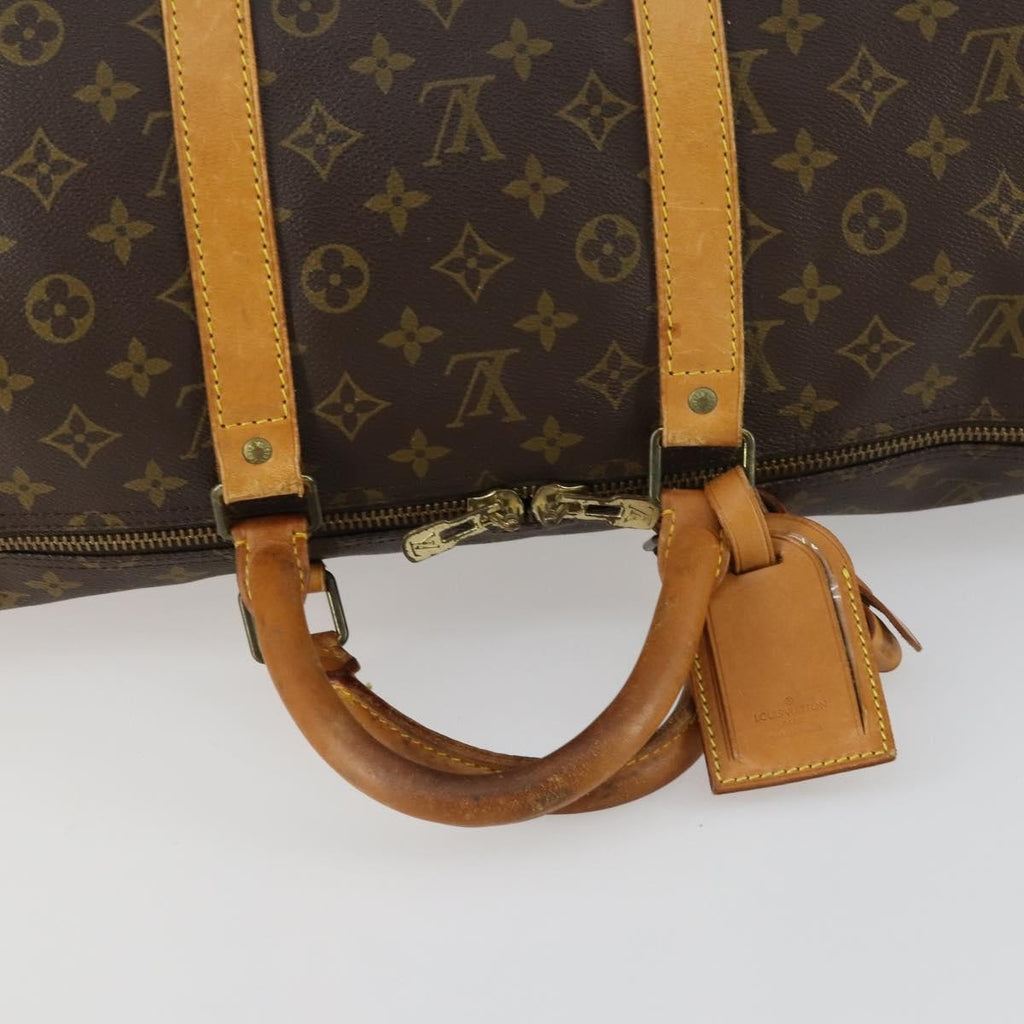 Louis Vuitton Keepall Bag Monogram Canvas Brown Canvas Travel Bag Bag (Pre-Owned)