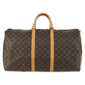 Louis Vuitton Keepall Bag Monogram Canvas Brown Canvas Travel Bag Bag (Pre-Owned)