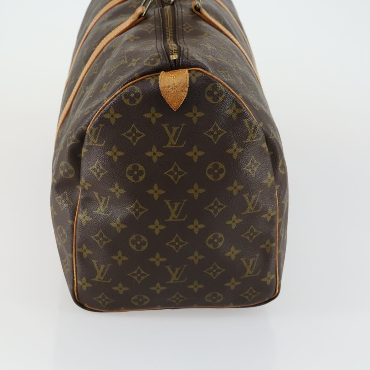 Louis Vuitton Keepall Bag Monogram Canvas Brown Canvas Travel Bag Bag (Pre-Owned)