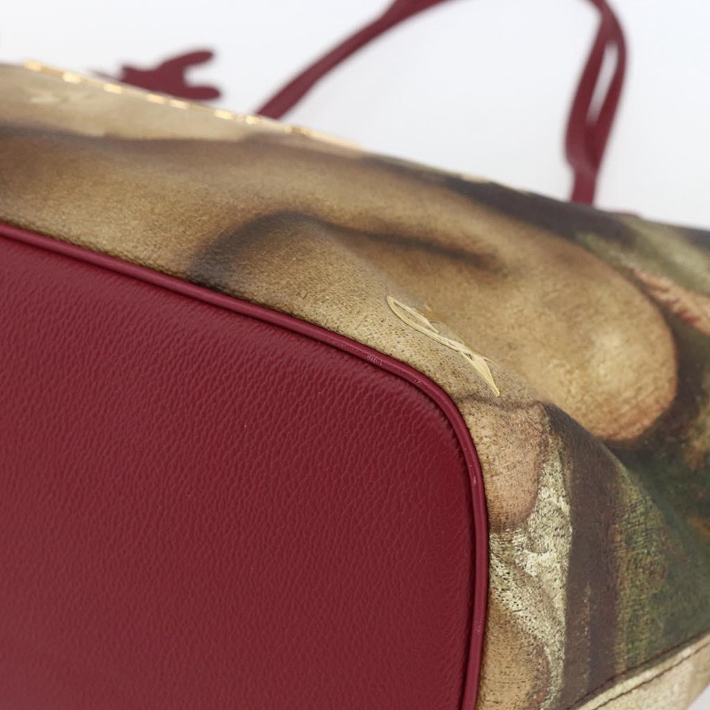 Louis Vuitton Neverfull Nm Tote Limited Edition Jeff Koons Titian Print Canvas Multicolour Canvas Tote Bag Bag (Pre-Owned)