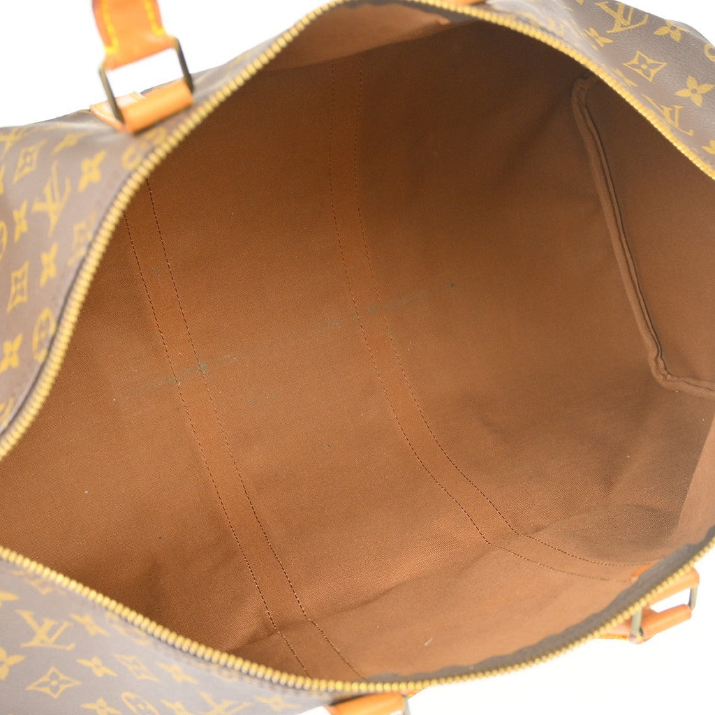 Louis Vuitton Keepall Bag Monogram Canvas Brown Canvas Travel Bag Bag (Pre-Owned)