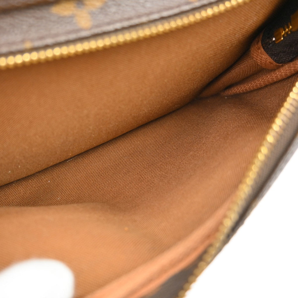 Louis Vuitton Vintage Montsouris Backpack Monogram Canvas Brown Canvas Backpack Bag (Pre-Owned)