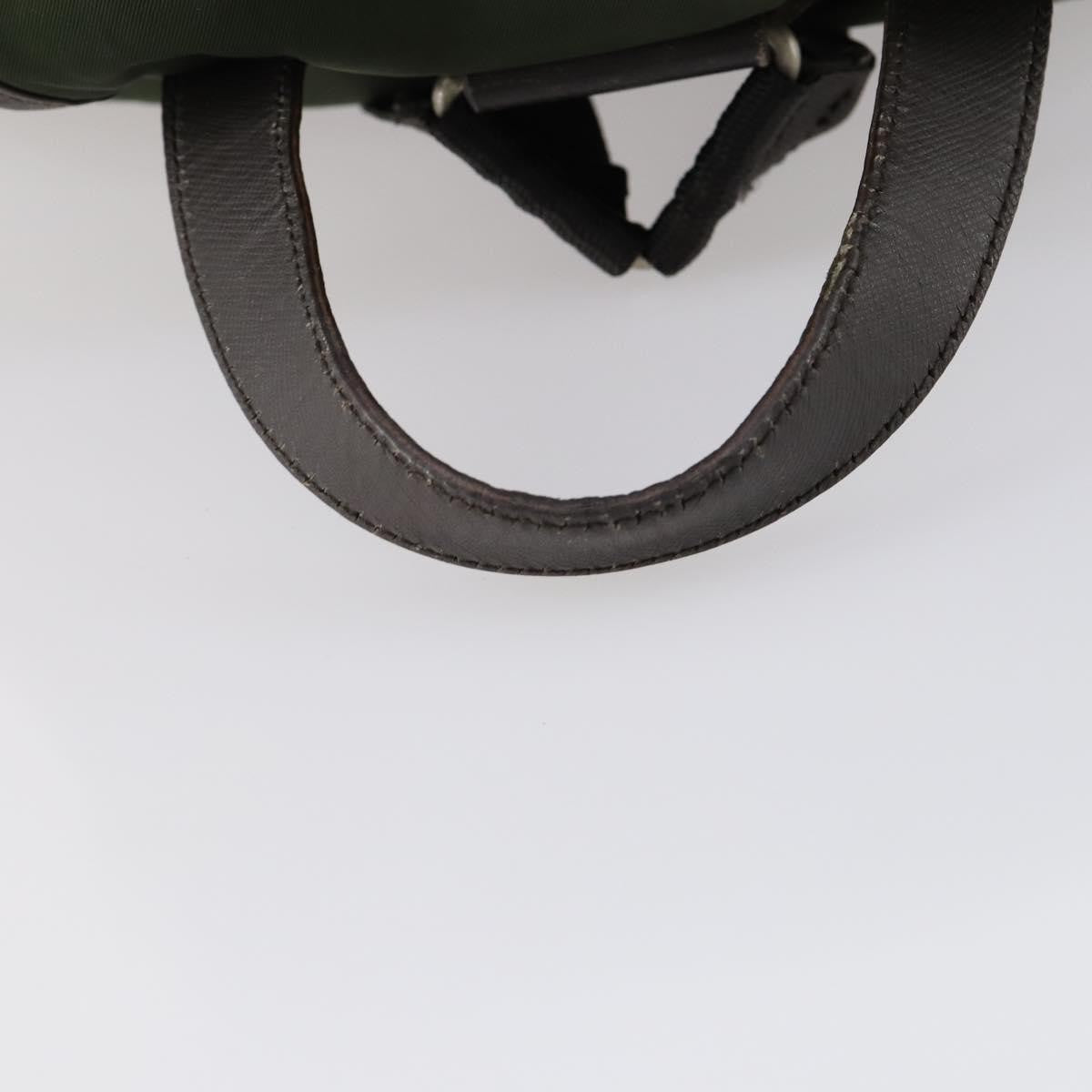 Prada Double Front Pocket Backpack Tessuto Khaki Nylon Backpack Bag (Pre-Owned)