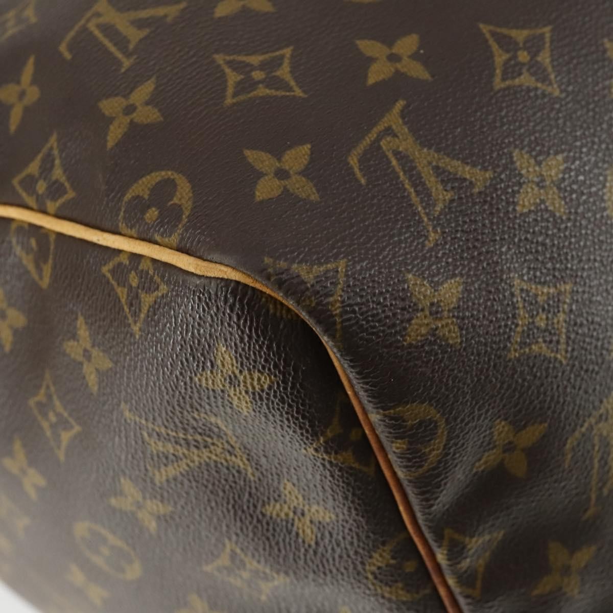 Louis Vuitton Keepall Bag Monogram Canvas Brown Canvas Travel Bag Bag (Pre-Owned)