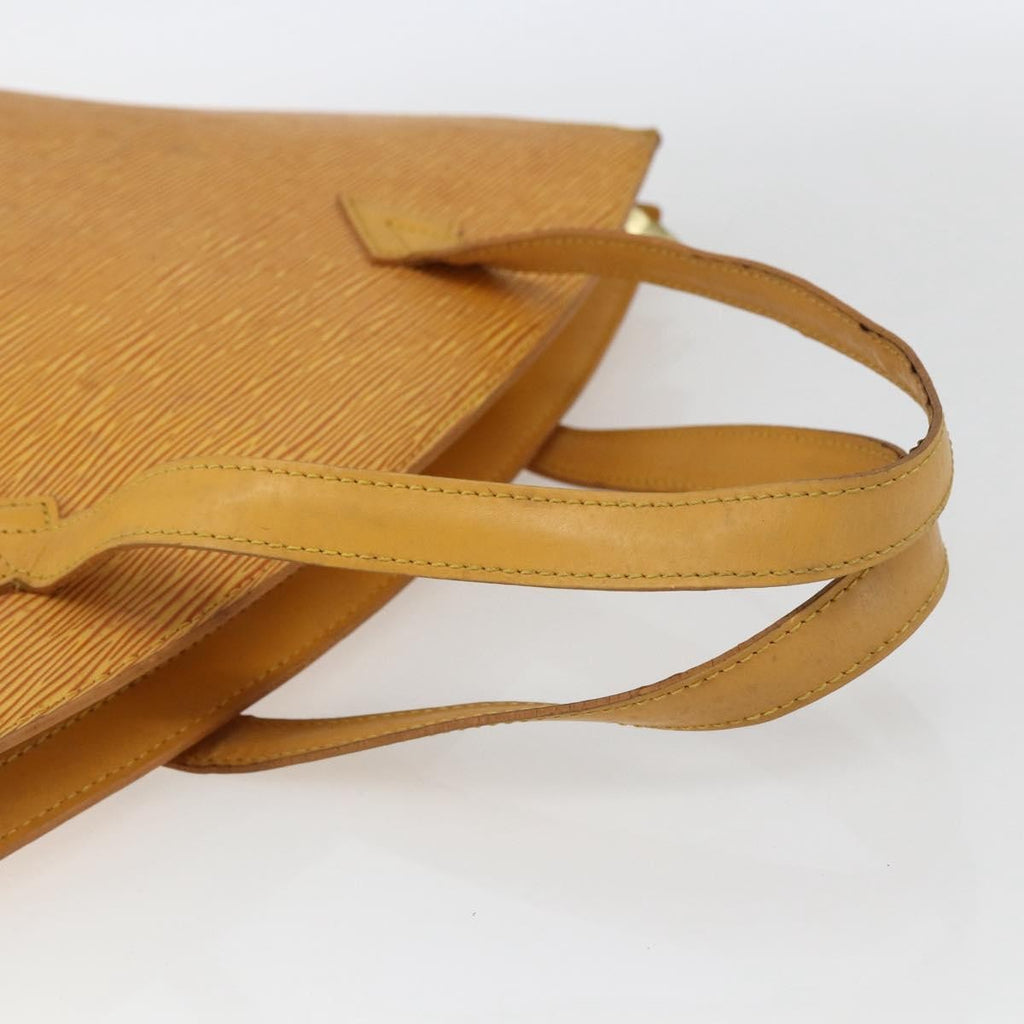 Louis Vuitton Saint Jacques Handbag Epi Leather Yellow Leather Handbag (Pre-Owned)