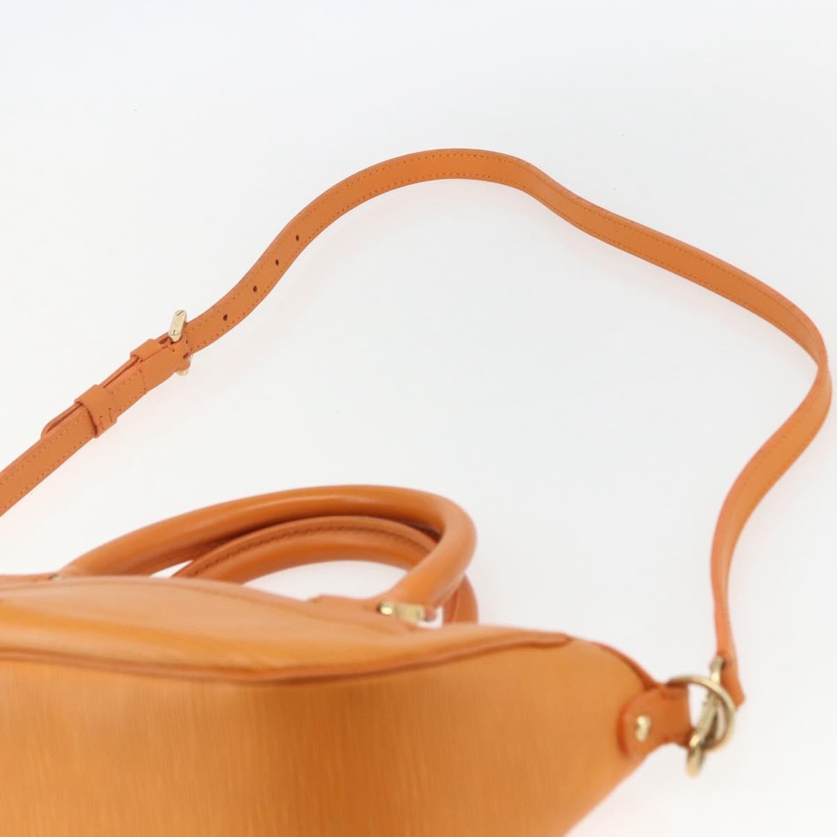 Louis Vuitton Danura Handbag Epi Orange Leather Handbag (Pre-Owned)