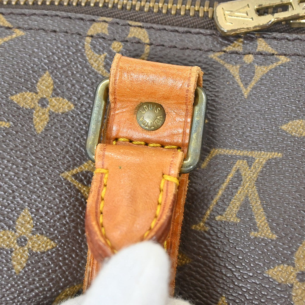 Louis Vuitton Keepall Bag Monogram Canvas Brown Canvas Travel Bag Bag (Pre-Owned)